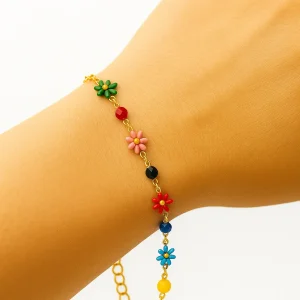 Pulsera Flores Colores