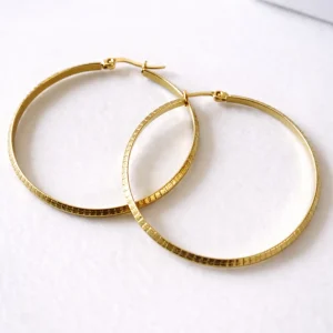 Arracadas Textura 5cm