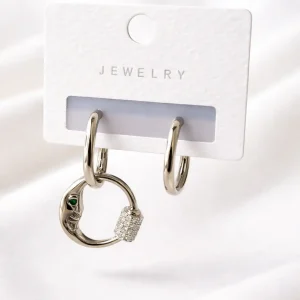 Arracada Duje Luna Plata