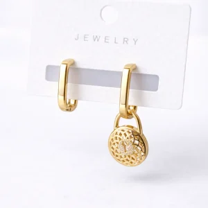 Arracada Dije de Cadena Dorado