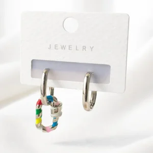 Arracada Dije Cerradura Plata