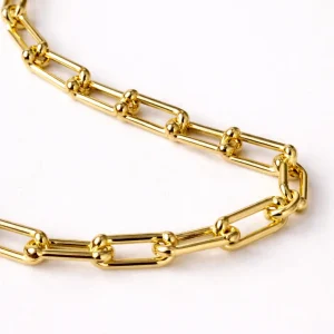 Collar Eslabones Dorados